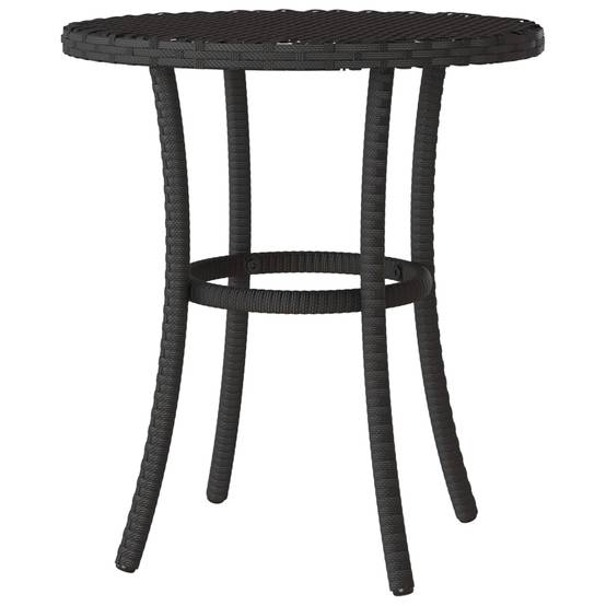 Ensemble de bistro 3 pcs | Mobilier d'extérieur avec coussins noir résine tressée Maison Chic - Image 9