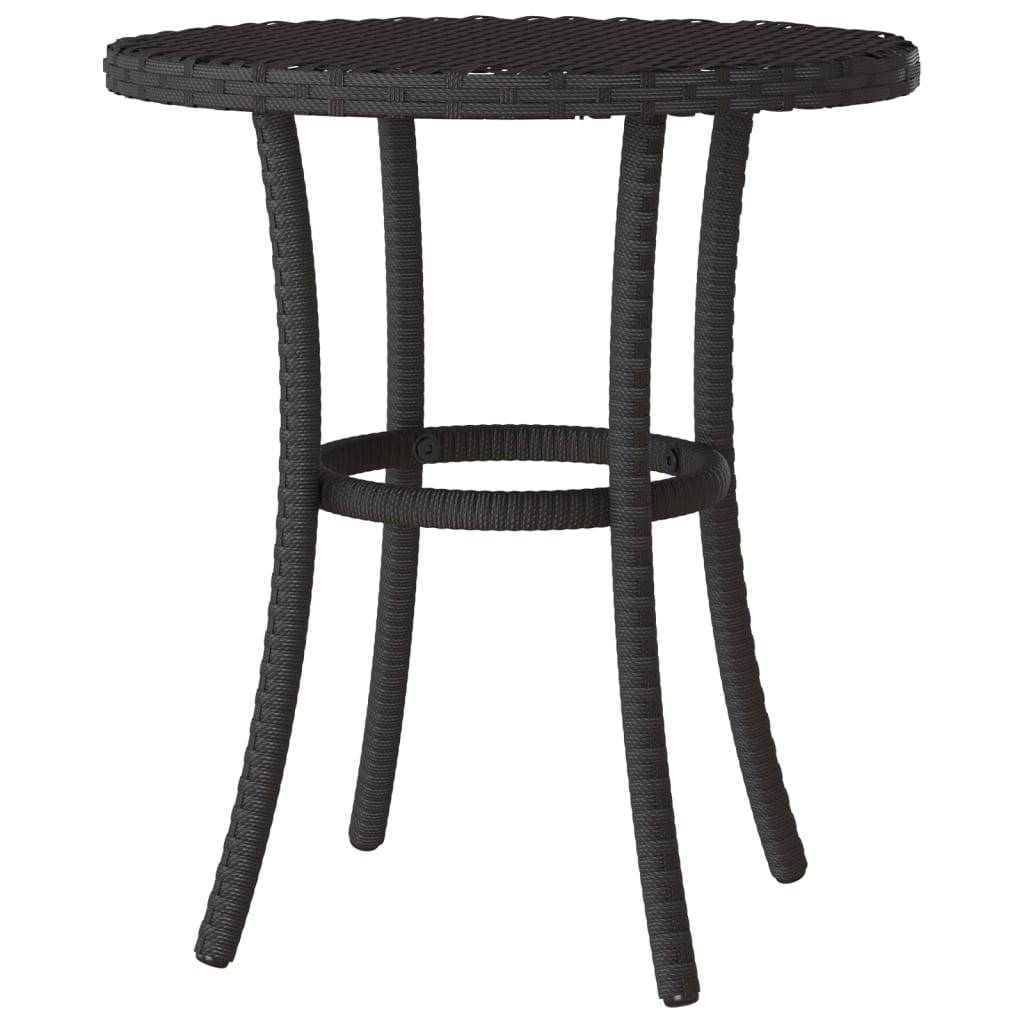 Ensemble de bistro 3 pcs | Mobilier d'extérieur avec coussins noir résine tressée Maison Chic - Image 9
