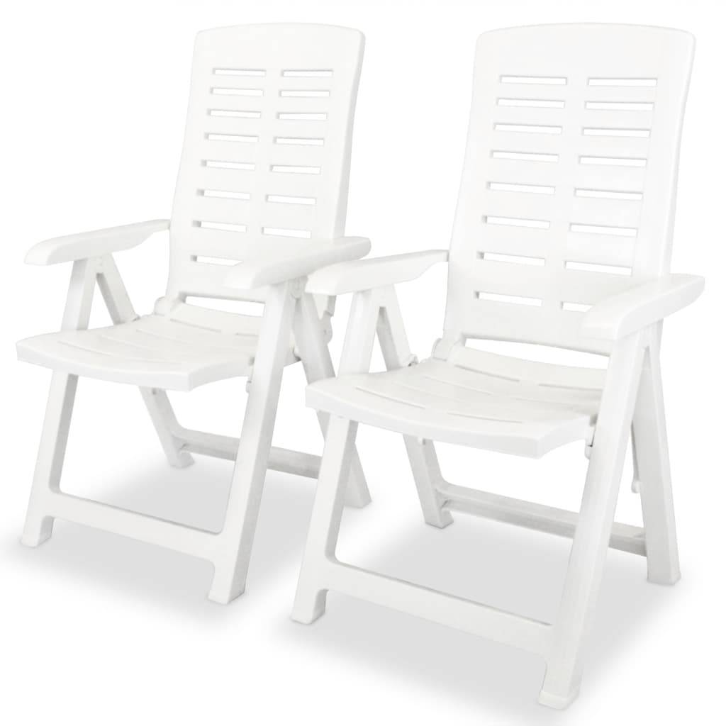 ComfortXL - Salon de Jardin 2 Personnes en Plastique Pliable et Inclinable pour Balcon Blanc – ComfortXL Outdoor Living - Image 3