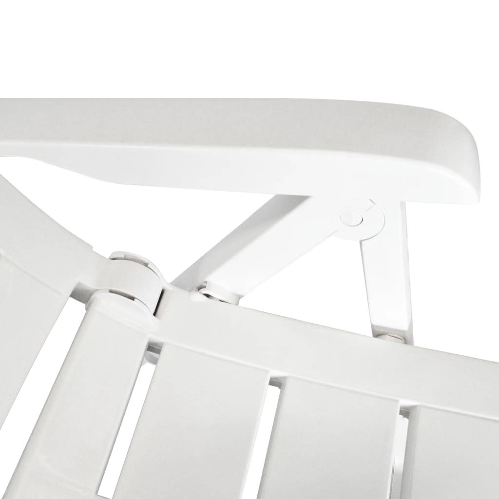 ComfortXL - Salon de Jardin 2 Personnes en Plastique Pliable et Inclinable pour Balcon Blanc – ComfortXL Outdoor Living - Image 8