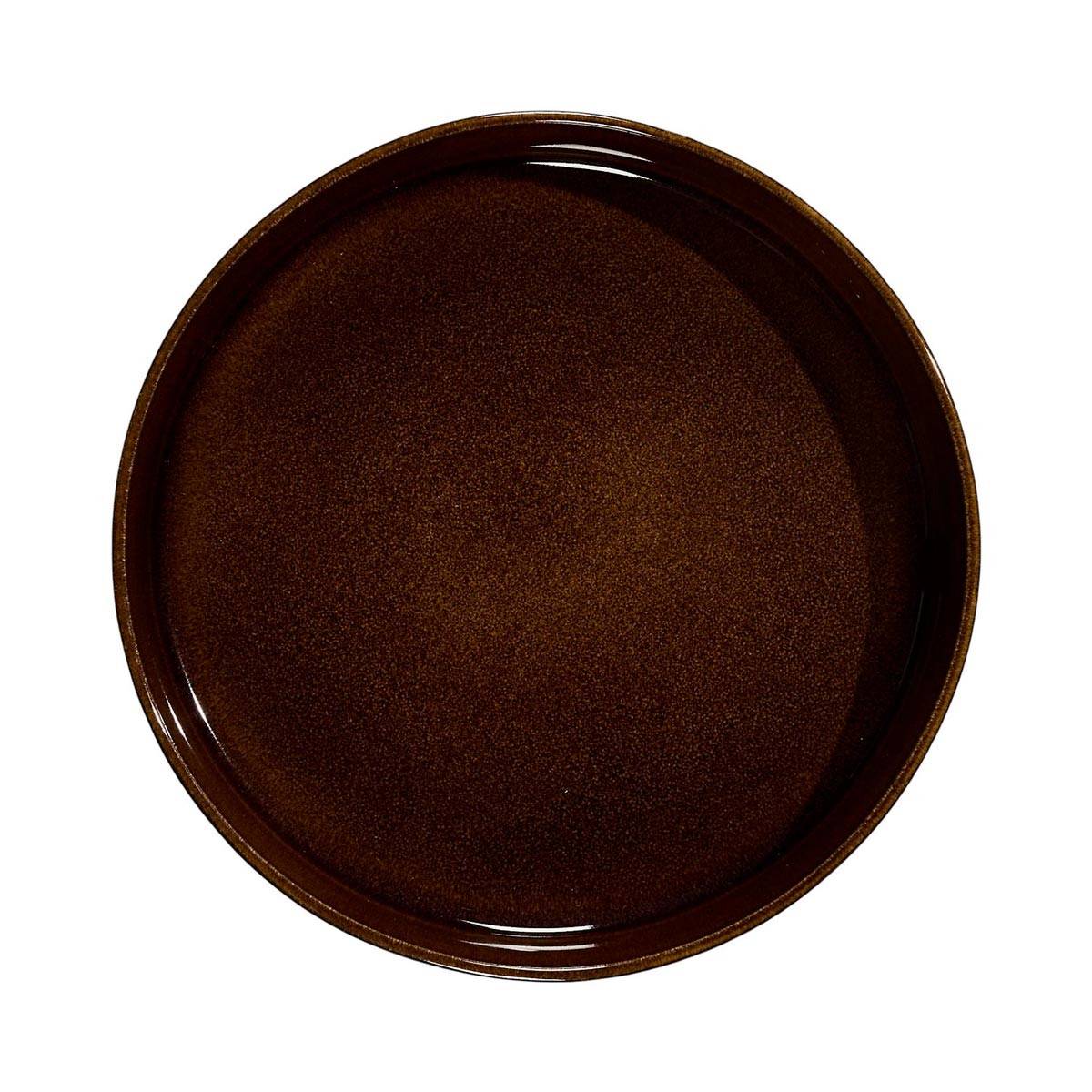 Cook Concept - Lot de 6 Assiettes Creuses "Ysia" 20cm Marron