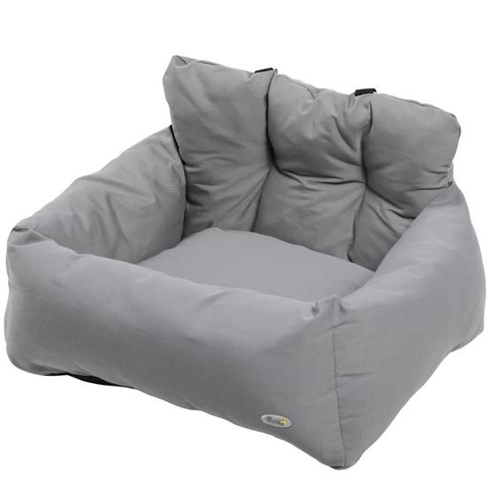 Siège auto chien chat coton voyage sécurisé rembourré fond antidérapant 50x54x33cm gris foncé - ComfortXL Outdoor Living - Image 2