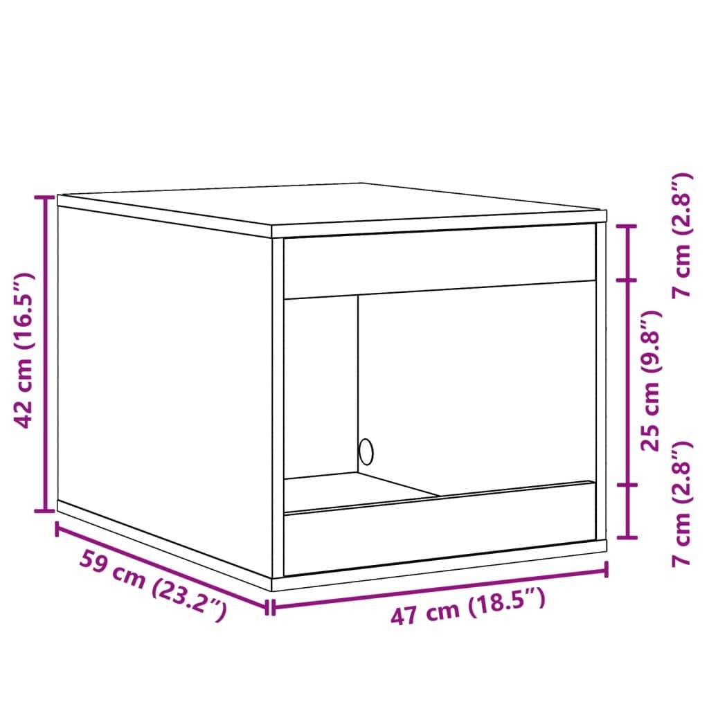 Prolenta Premium - Meuble à litière pour chat bois blanc 47 x 59 x 42 cm - Prolenta premium p346.5 - Image 8