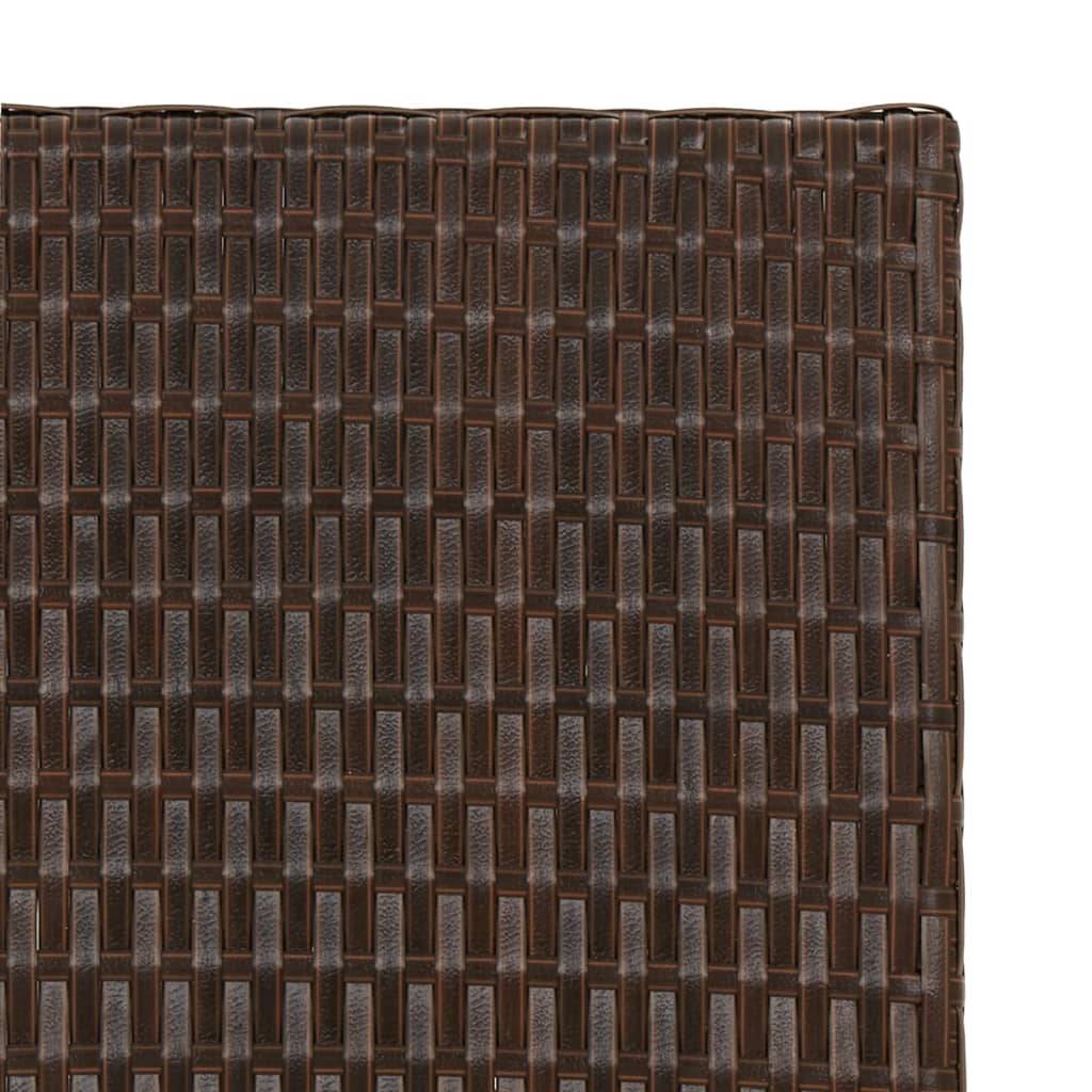 Petite Table d'Appoint Pliable en Résine Tressée Marron 45x35cm – ComfortXL Outdoor Living - Image 6