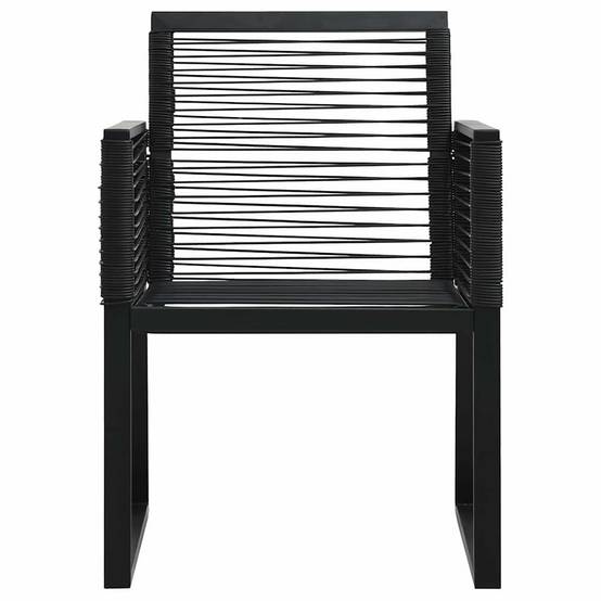 Vidaxl - Ensemble à manger d'extérieur 3 pcs-Salons de jardin Rotin PVC Noir 547609 - Image 7