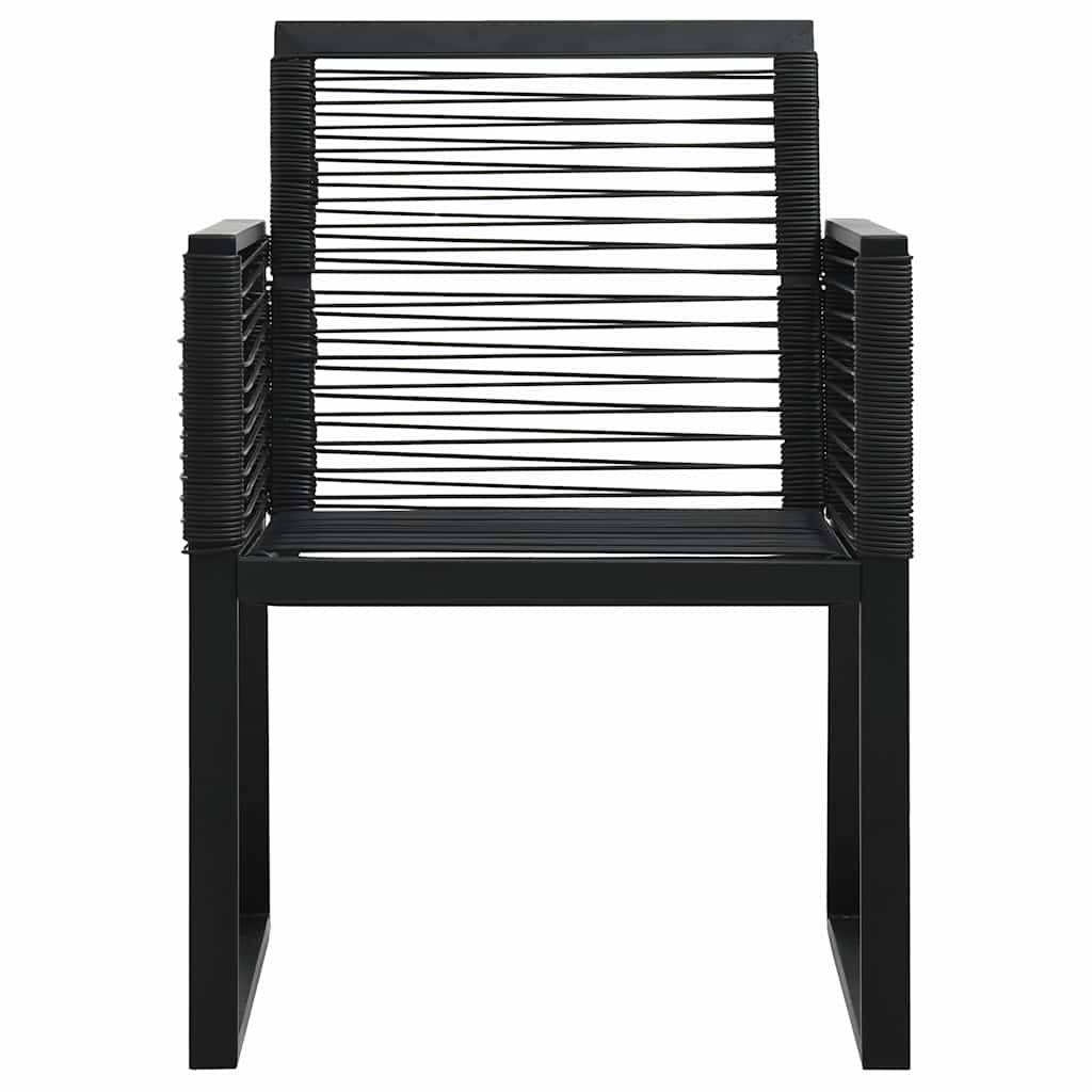 Vidaxl - Ensemble à manger d'extérieur 3 pcs-Salons de jardin Rotin PVC Noir 547609 - Image 7