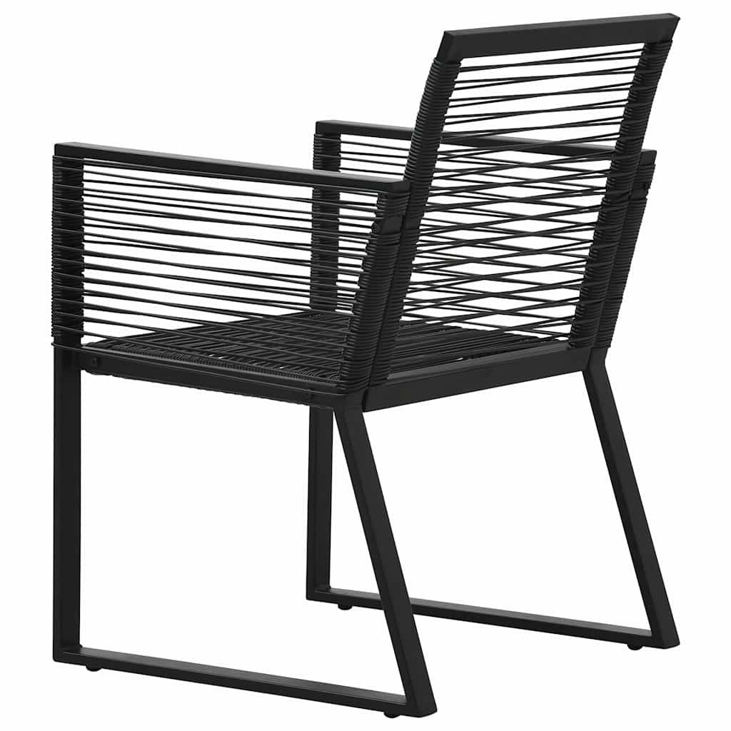 Vidaxl - Ensemble à manger d'extérieur 3 pcs-Salons de jardin Rotin PVC Noir 547609 - Image 8