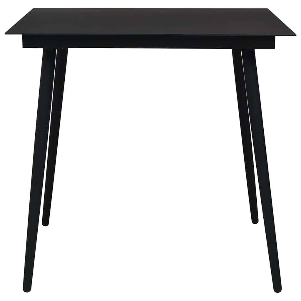 Vidaxl - Ensemble à manger d'extérieur 3 pcs-Salons de jardin Rotin PVC Noir 547609 - Image 4