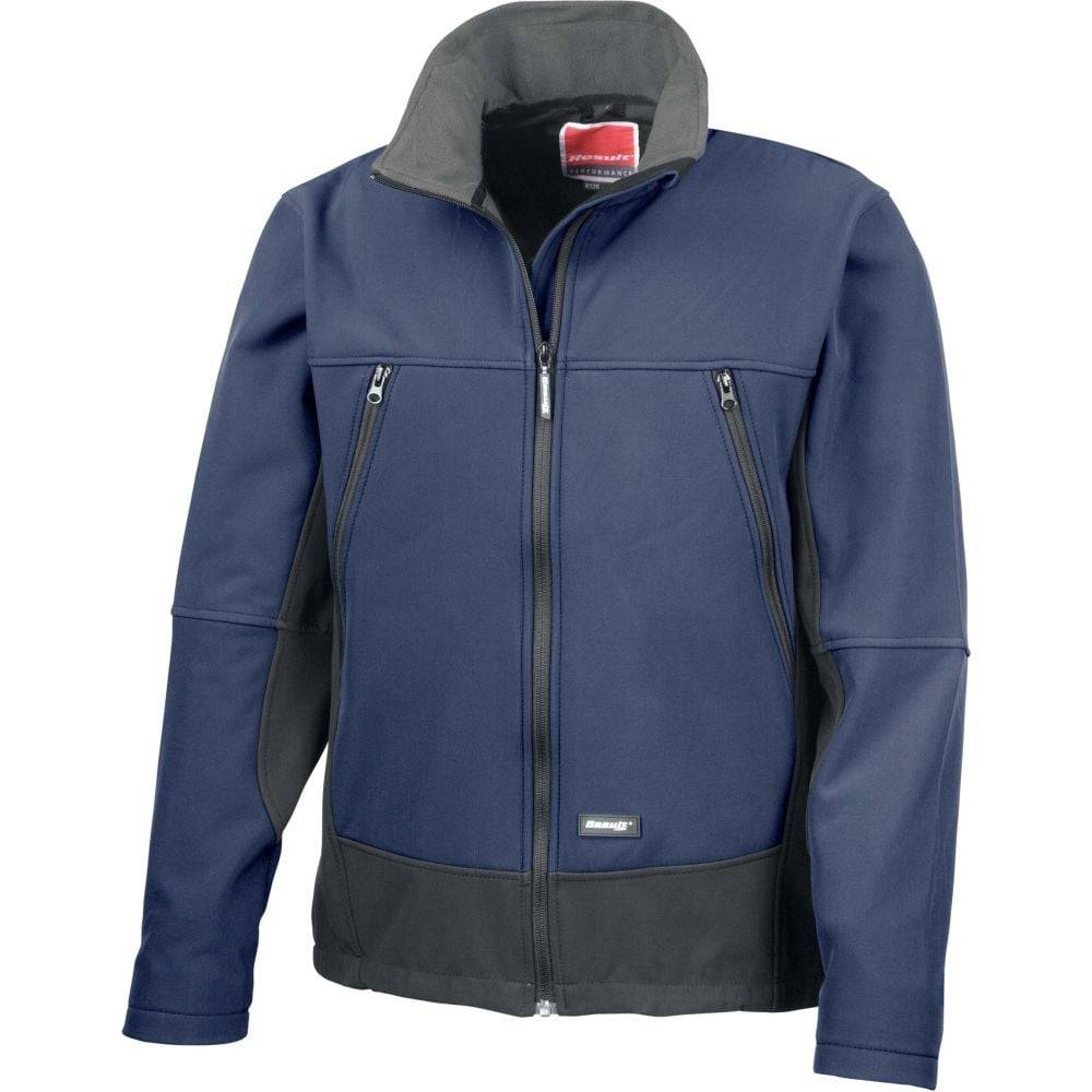 Veste d'activité Softshell Result Bleu Marine L