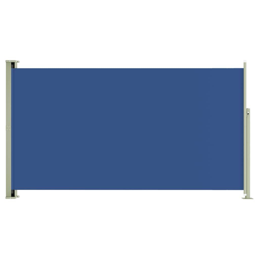 Helloshop26 - Auvent paravent store brise-vue latéral rétractable de patio jardin terrasse balcon protection visuelle écran 170 x 300 cm bleu - Image 1