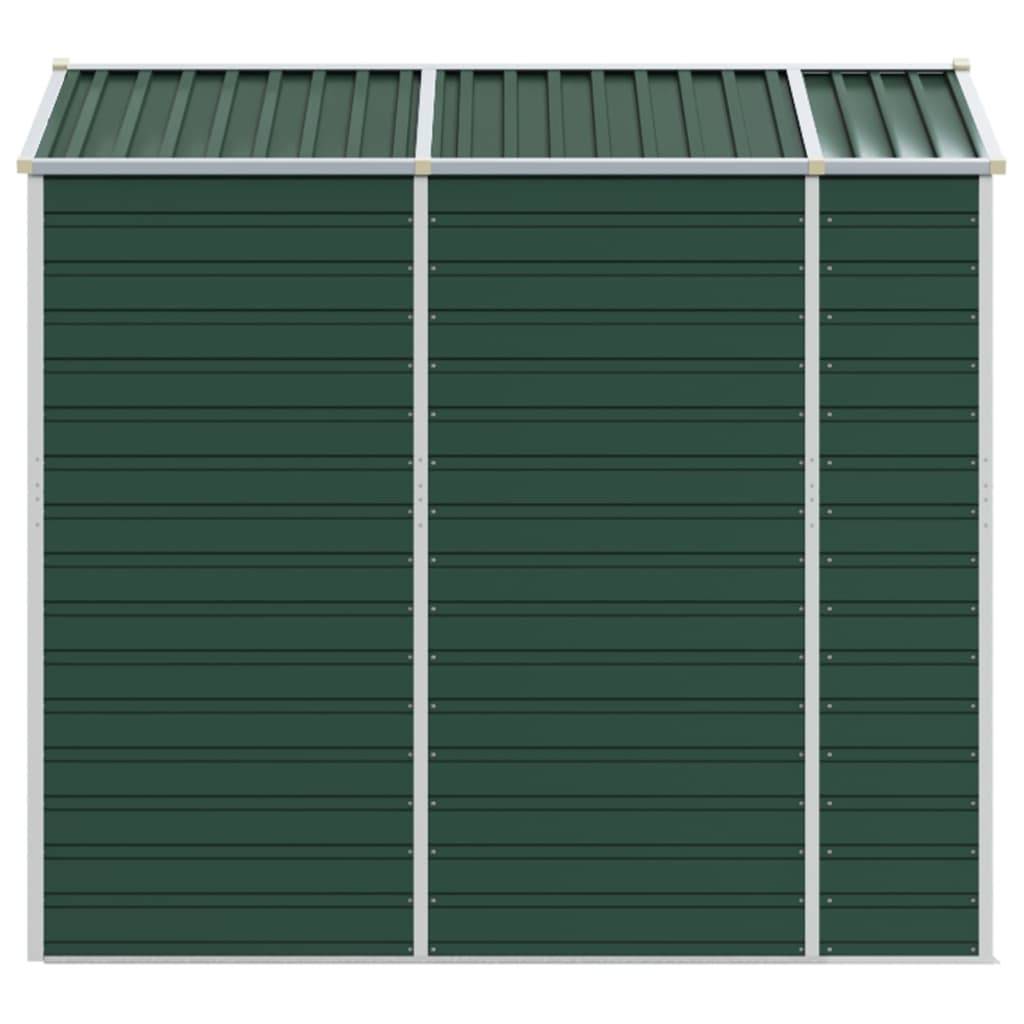 Abri de jardin acier galvanisé vert 191 x 215 x 198 cm - PANGIVO - Image 6