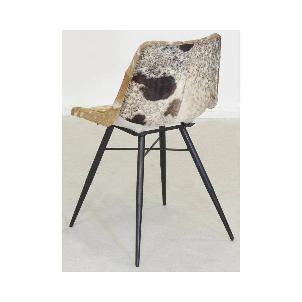 Aubry Gaspard - Chaise en peau de vache véritable - Image 2