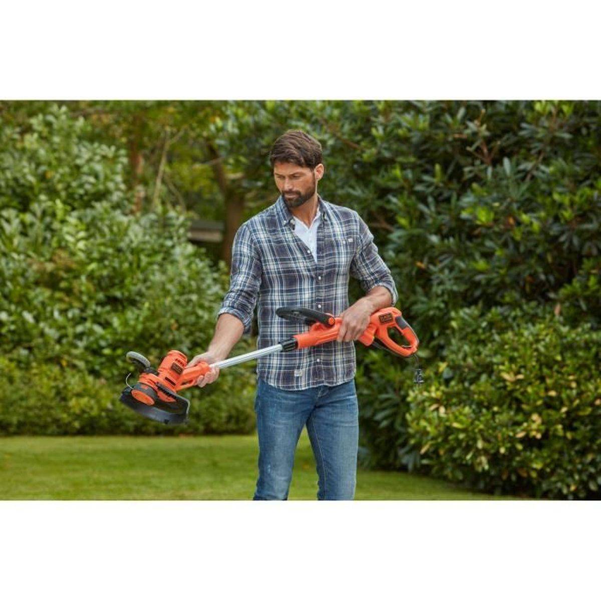 Black & Decker - Coupe-bordures électrique 3 en 1 550 W, largeur de coupe 30 cm, fil 1,6 mm - BLACK + DECKER - Image 6