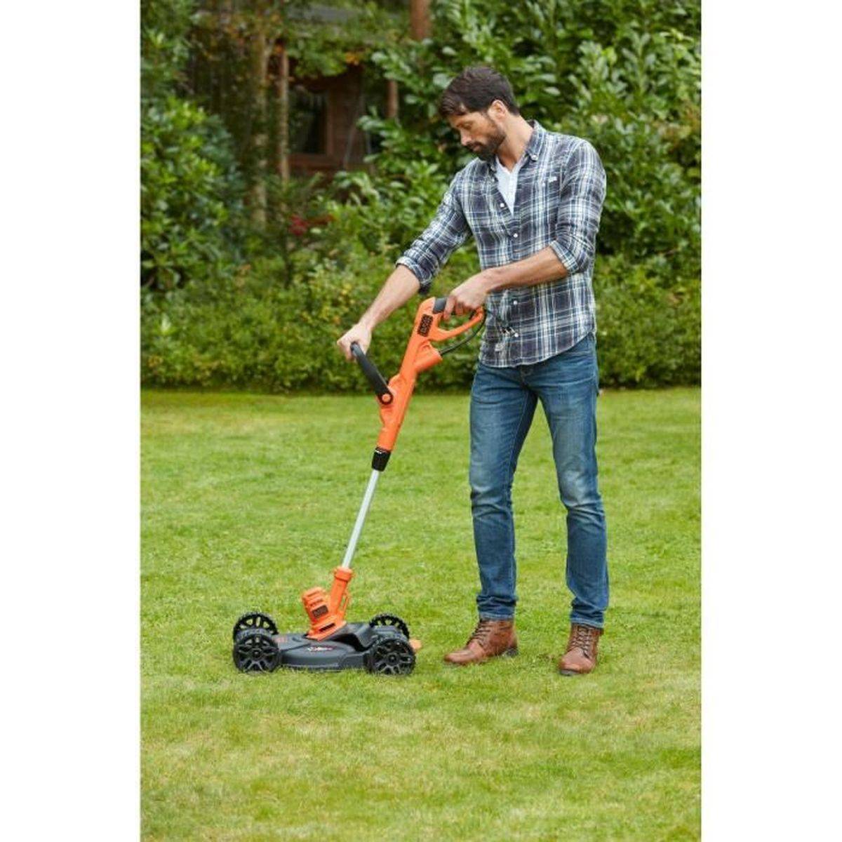 Black & Decker - Coupe-bordures électrique 3 en 1 550 W, largeur de coupe 30 cm, fil 1,6 mm - BLACK + DECKER - Image 7