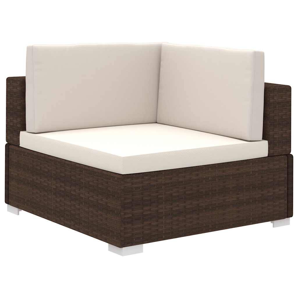 Vidaxl - Salon de jardin 8 pcs avec coussins Résine tressée Marron vidaXL 41260 - Image 8