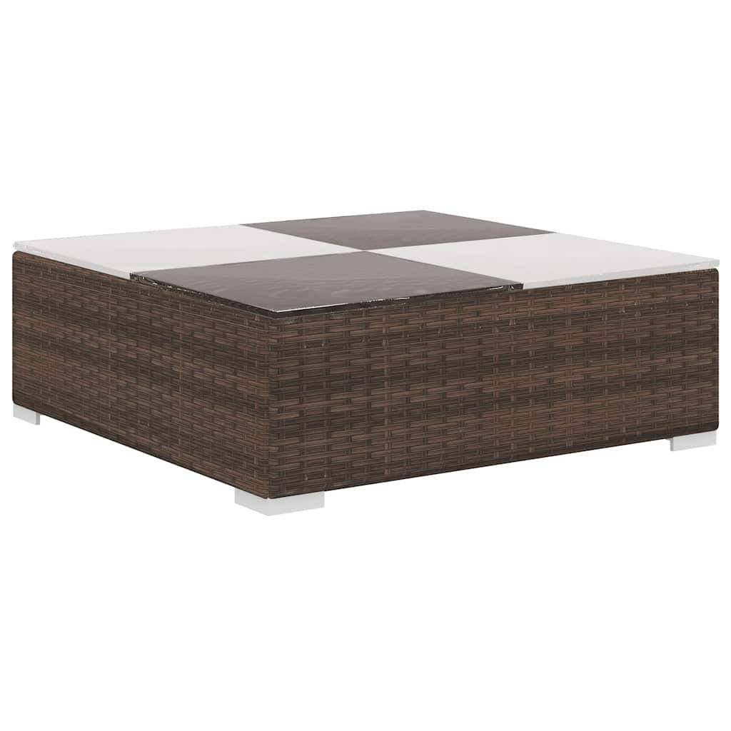 Vidaxl - Salon de jardin 8 pcs avec coussins Résine tressée Marron vidaXL 41260 - Image 7