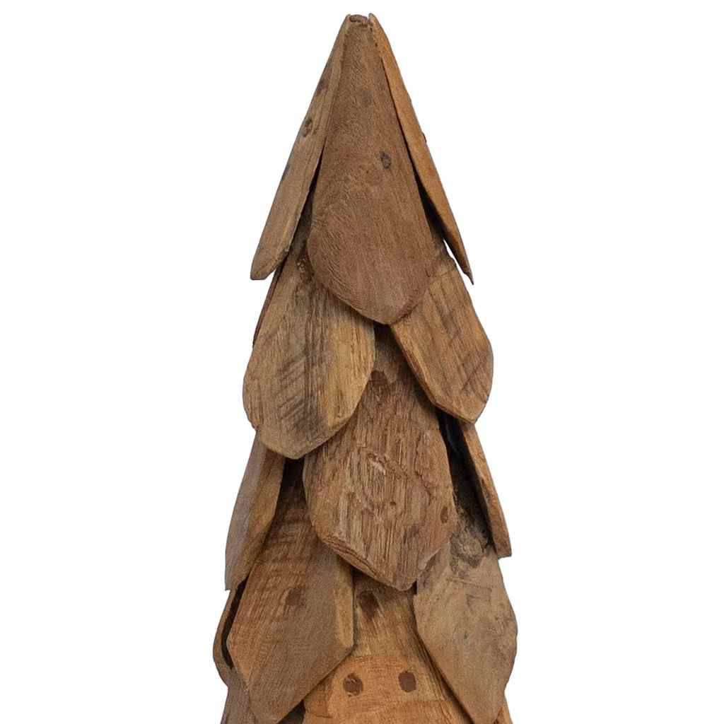 Maison Chic - Sapin de Noël | Arbre de Noël avec support Marron 111 cm Bois de teck solide Maison Chic - Image 7