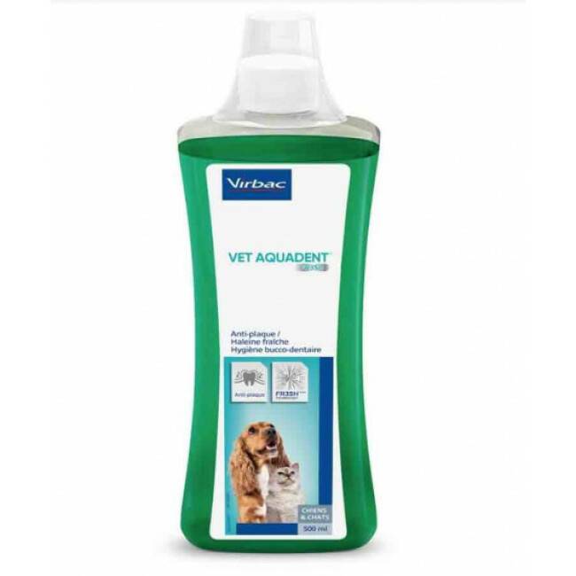 Vet Aquadent soin dentaire pour chiens et chats VIRBAC - 500 ml