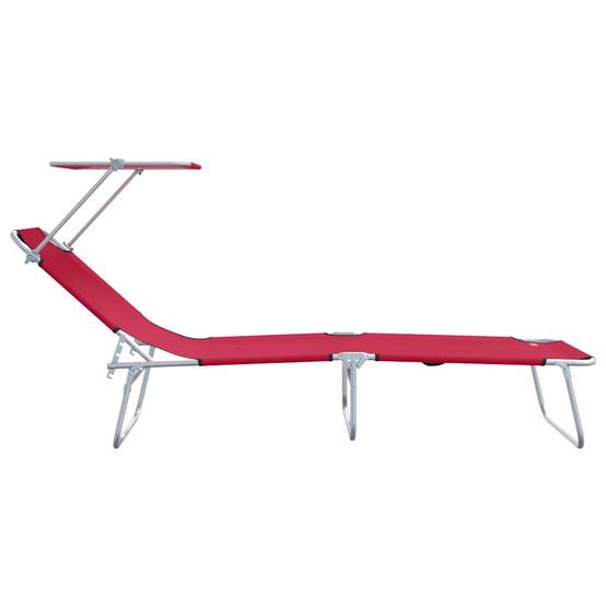 Transat Rouge Polyester 58 x 188 x 77 cm 2 pcs - PANGIVO - Image 6