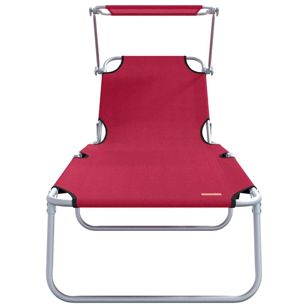 Transat Rouge Polyester 58 x 188 x 77 cm 2 pcs - PANGIVO - Image 5