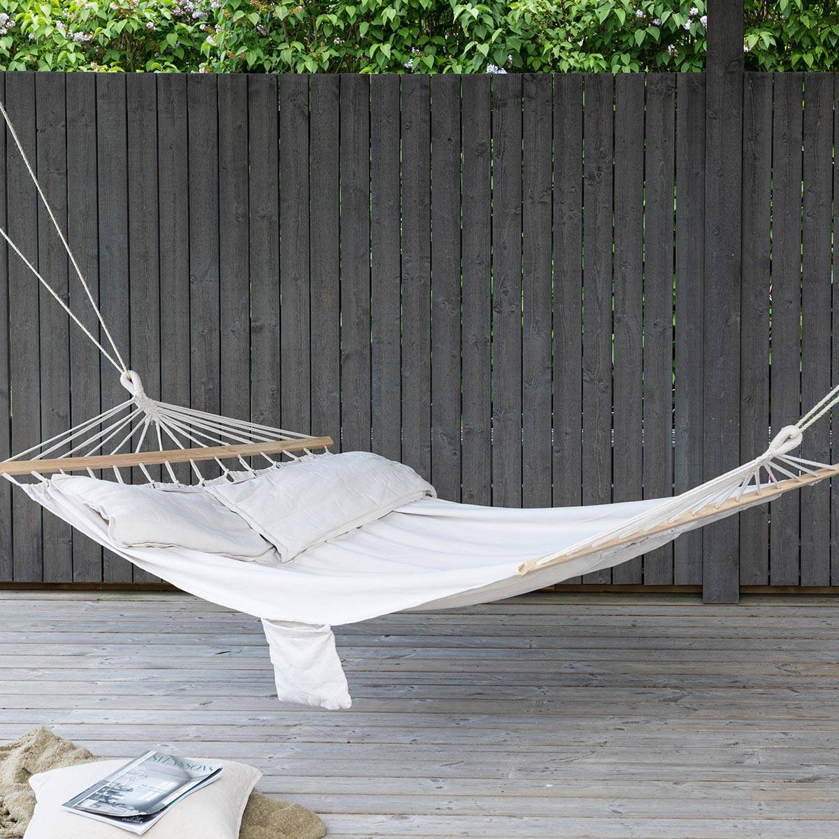 Paris Prix - Hamac en Tissu "Anini" 150cm Naturel - Image 5