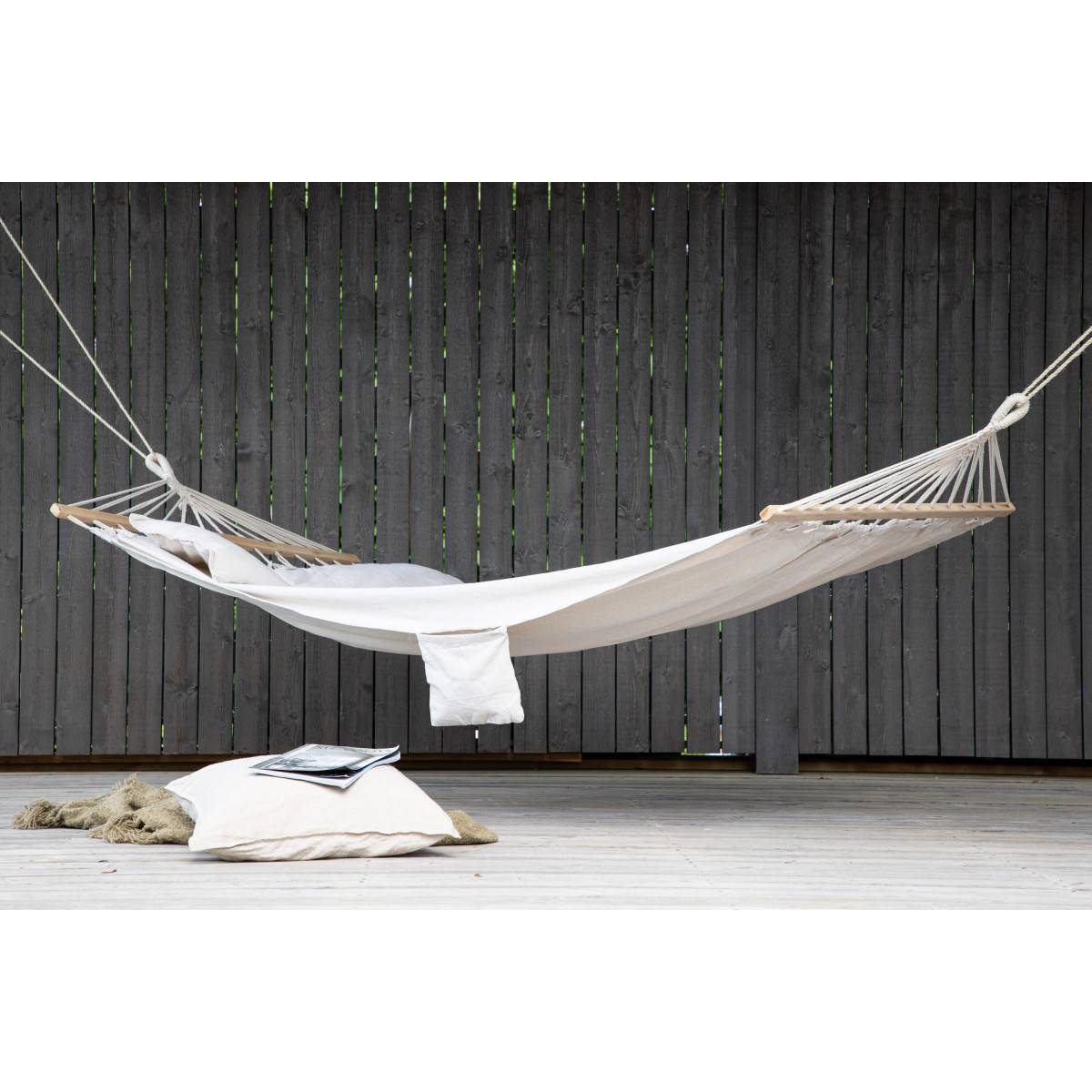 Paris Prix - Hamac en Tissu "Anini" 150cm Naturel - Image 9