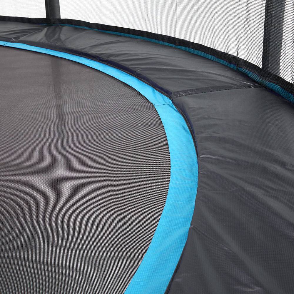 Kangui - Trampoline Ø 360cm + filet de sécurité + échelle + bâche - PUNCHI 360 Bleu Kangui - Image 7