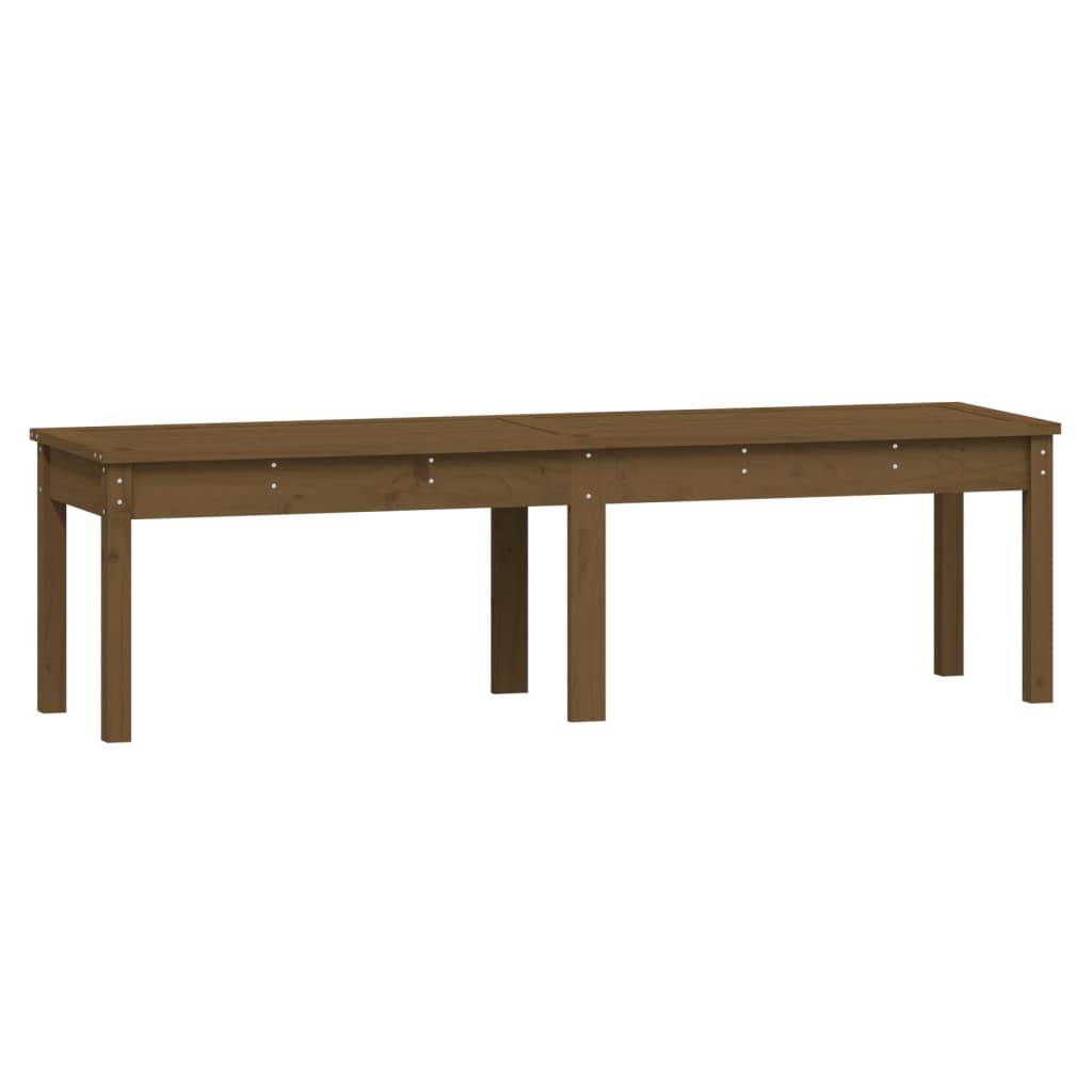 Maison Chic - Banc de jardin - Banc d'extérieur - Banquette à 2 places marron miel 159,5x44x45cm bois de pin - Image 1