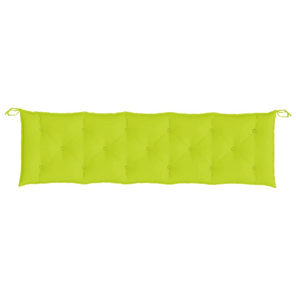 Coussin de banc de jardin vert brillant 180x50x7cm tissu oxford P126 - Image 4