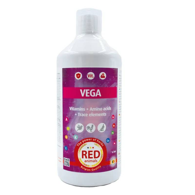 Vega vitamines volailles, pigeons et lapins 0,25 - 0,5 et 1 L Red Animals - Image 1