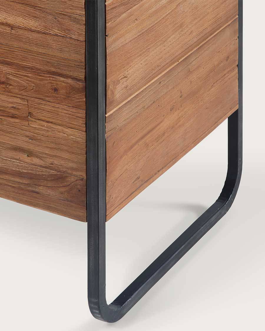 Azur - Meuble  industriel en teck et métal 120 cm - UNIQKA - Image 5