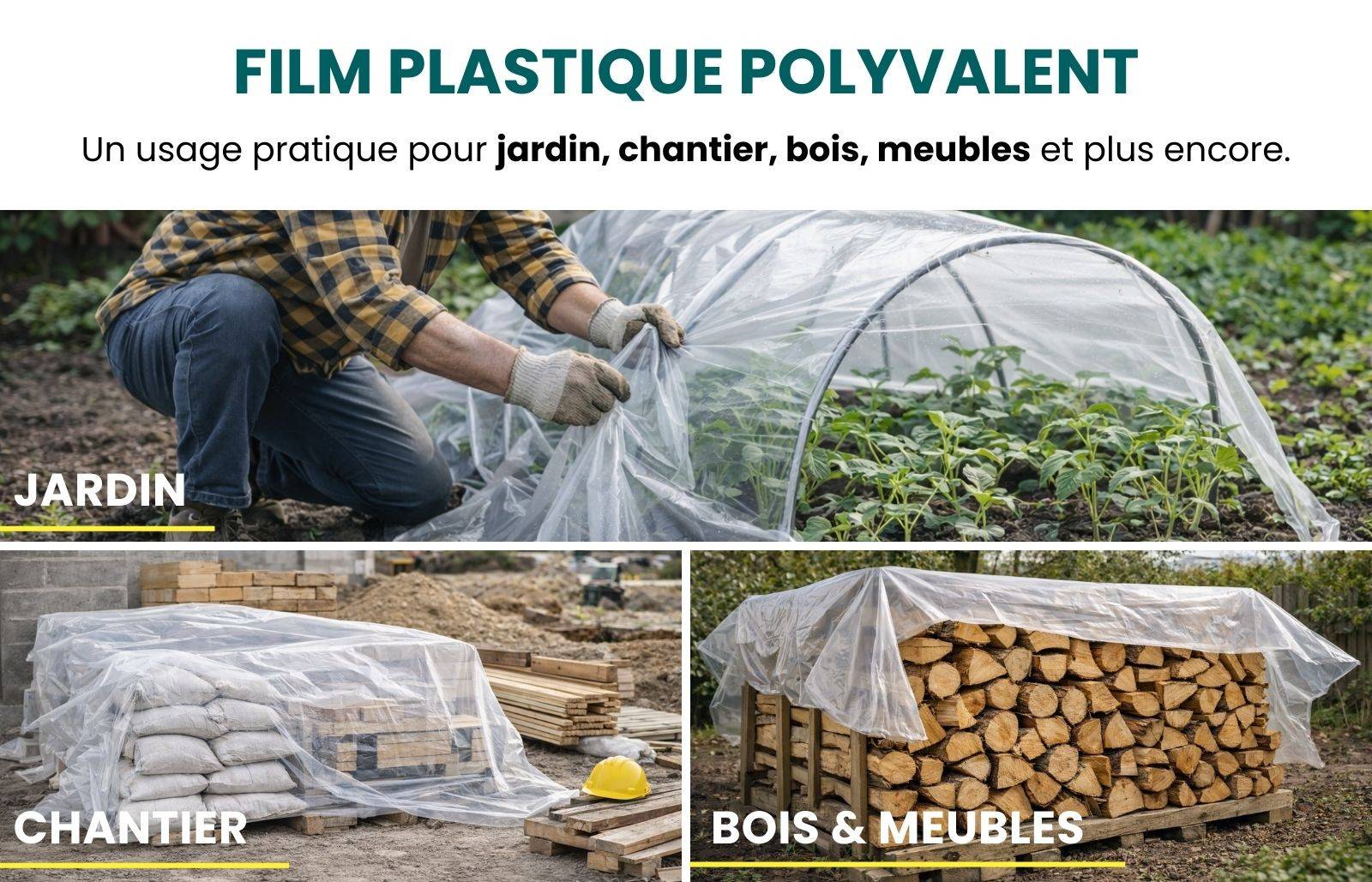 Bâche transparente à la coupe pour serre - polyéthylène 200µ - 2,5 m x 3 m - LES SERRES TONNEAU - Image 7