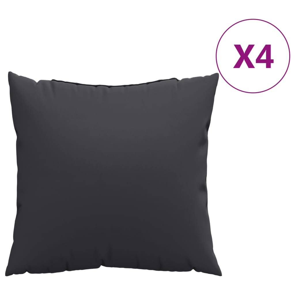 ComfortXL - Lot de 4 Coussins de Canapé Carrés Polyester Résistant à l'Eau pour Salon de Jardin Noir 40x40cm – ComfortXL Outdoor Living - Image 2