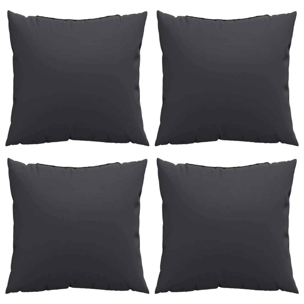 ComfortXL - Lot de 4 Coussins de Canapé Carrés Polyester Résistant à l'Eau pour Salon de Jardin Noir 40x40cm – ComfortXL Outdoor Living - Image 4