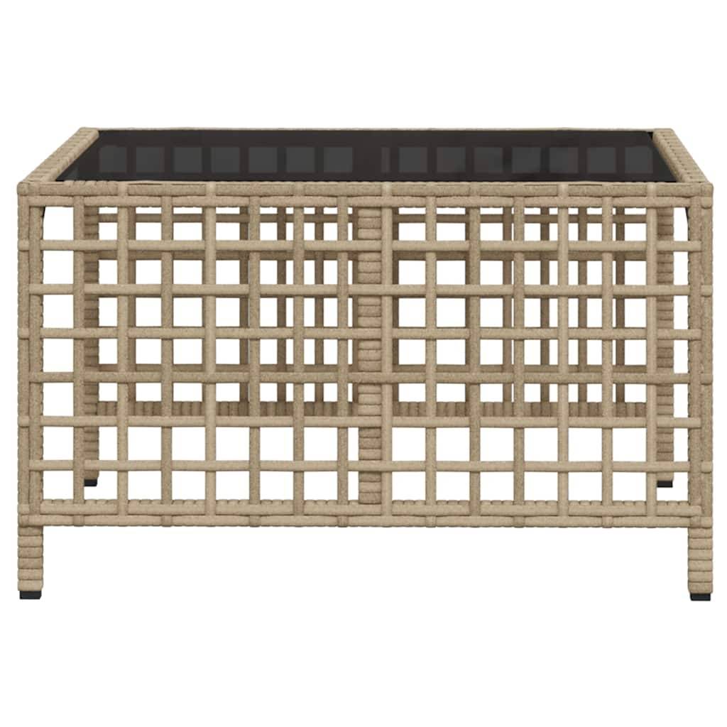 Salon de jardin d'angle avec coussins 3 pcs | Mobilier d'extérieur mélange beige rotin Maison Chic - Image 9