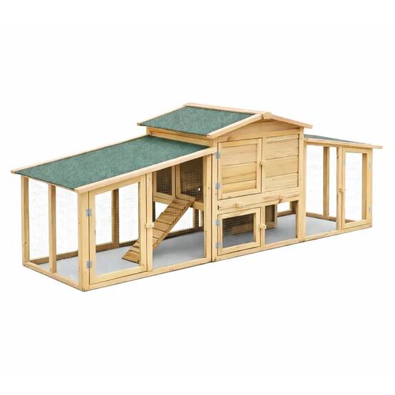 Poulailler Villa Cocotte en Pin Traité - Jusqu'à 4 Poules - Image 6