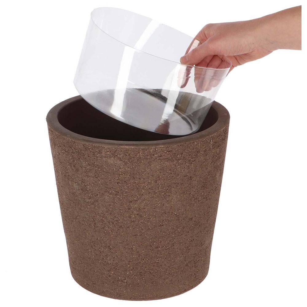 Esschert Design - Pot de fleur en terre cuite non verni marron 25 cm Esschert's Garden - Image 2