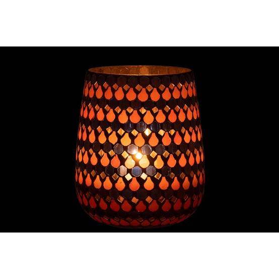 Photophore Design Goutte "African Desire" 21cm Orange & Bleu - Image 7