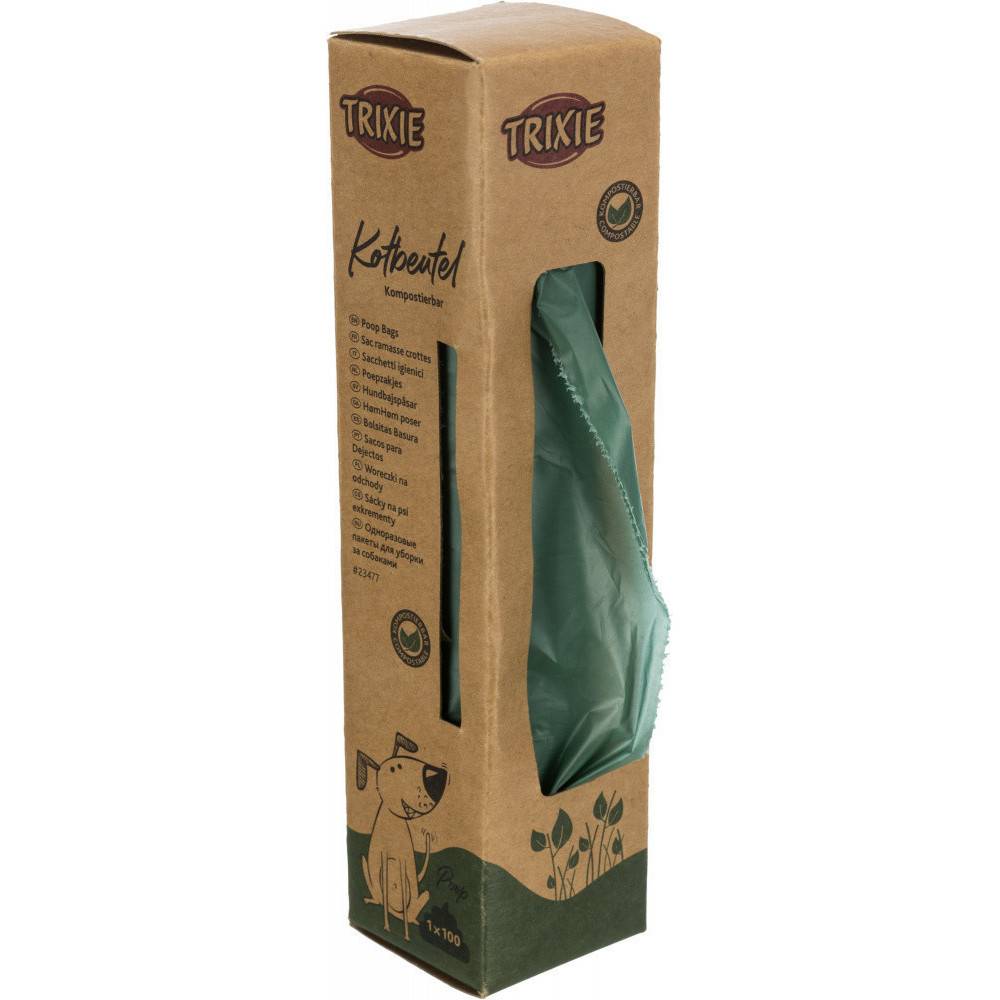 Trixie - Sac ramasse crottes, 100 sacs compostable pour chiens - Image 1