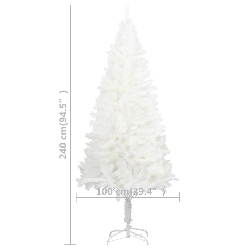 Maison Chic - Sapin De Noël - Arbre de Noël artificiel aiguilles réalistes blanc 240 cm - Image 6