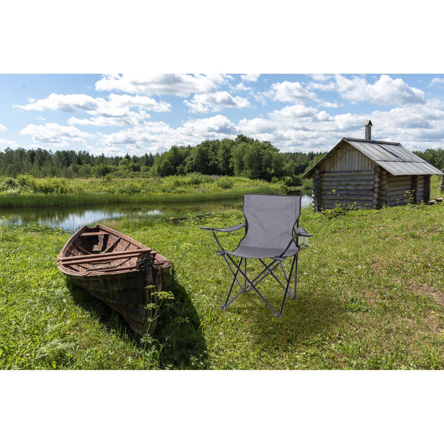 Sans Marque - Fauteuil de camping - Gris anthracite - Sunnydays - Image 2