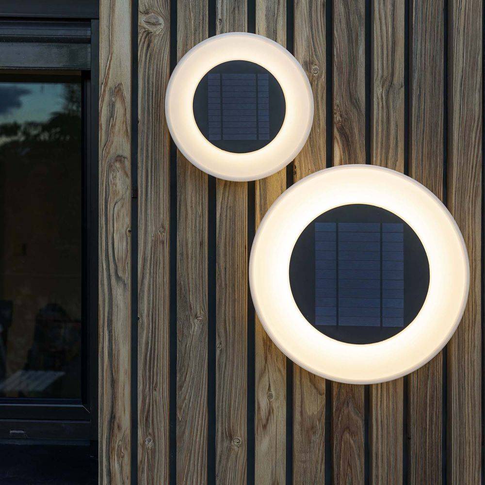 Applique murale ronde recharge solaire Wally 27 cm de diamètre - Image 2