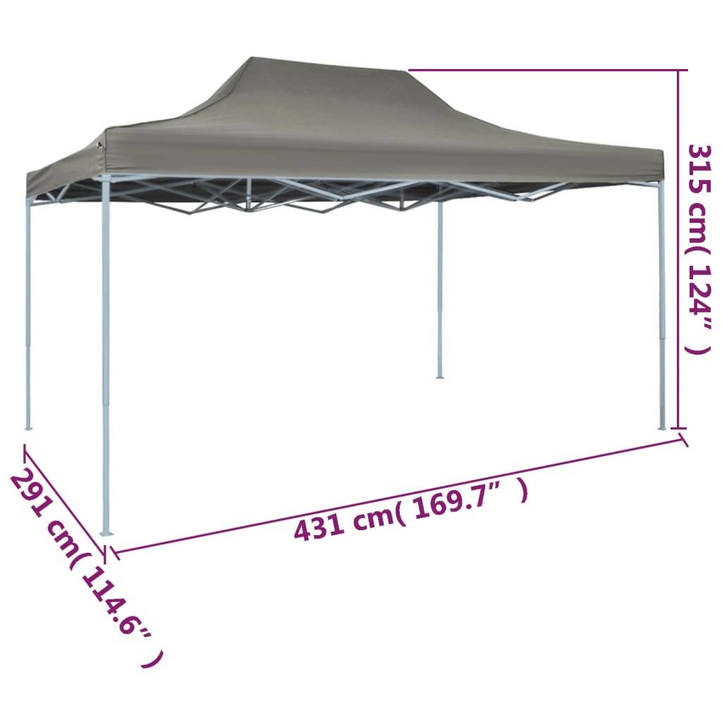 Vidaxl - Tente pliable escamotable 3 x 4,5 m Anthracite vidaXL 44969 - Image 3