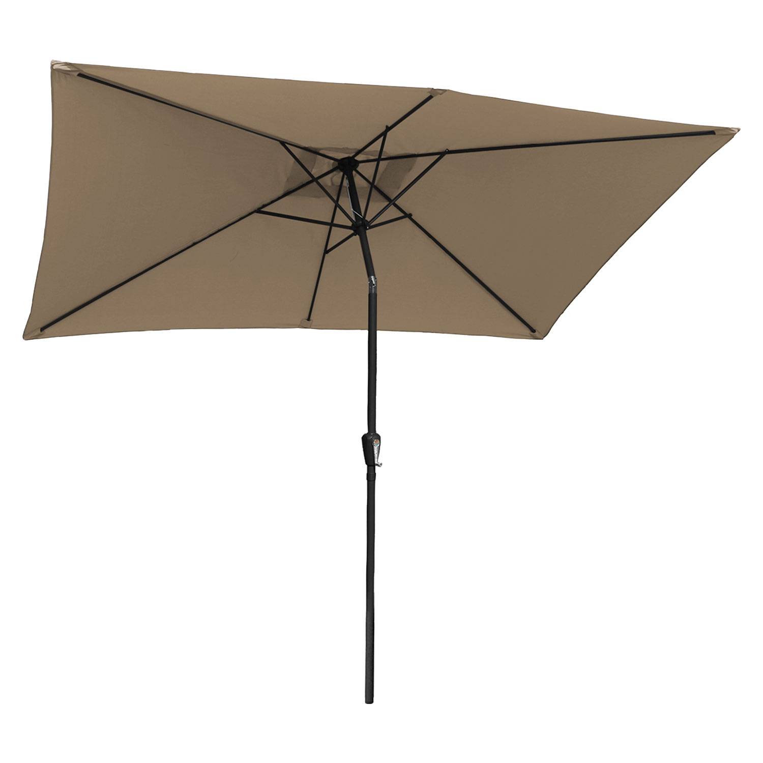 Happy Garden - Parasol droit HAPUNA rectangulaire 2x3m taupe - HAPPY GARDEN - Image 2