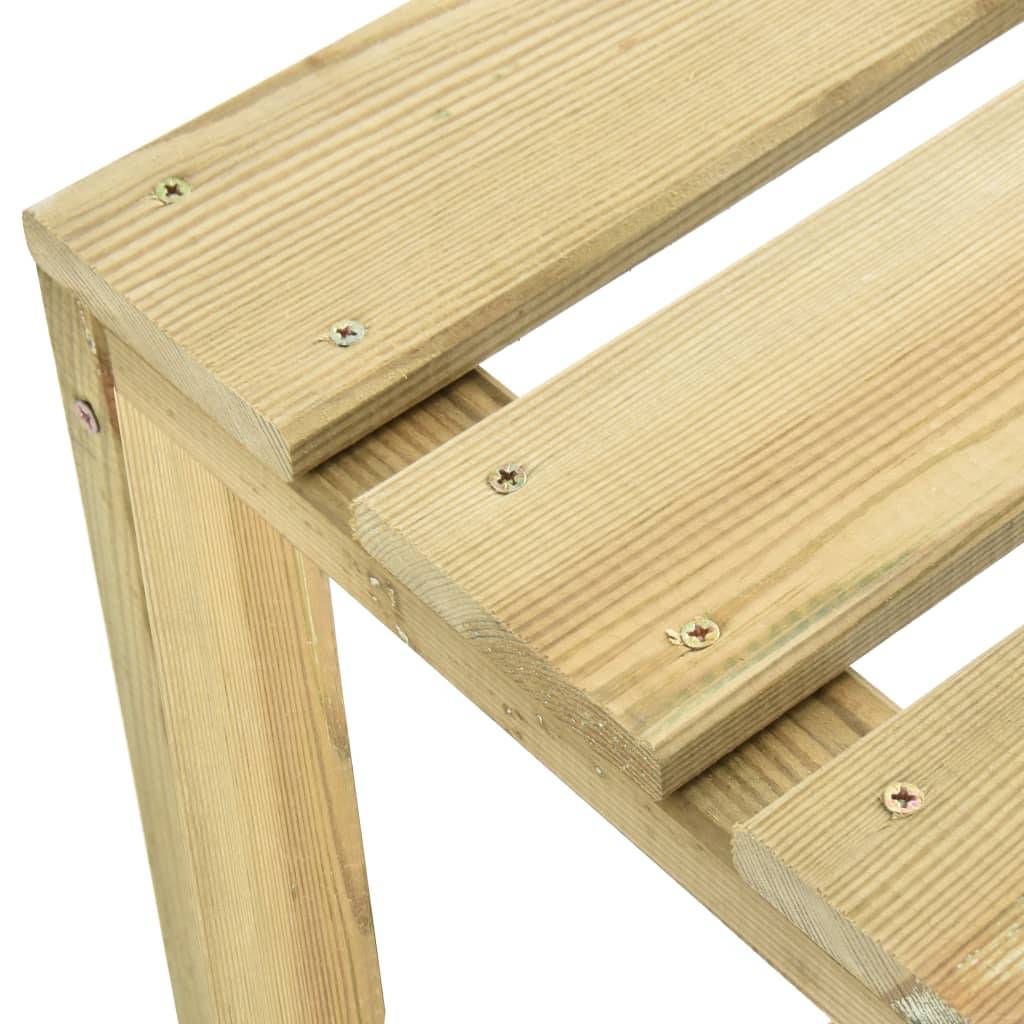 Vidaxl - Tabourets de bar de jardin lot de 4 Bois de pin imprégné vidaXL 315409 - Image 4