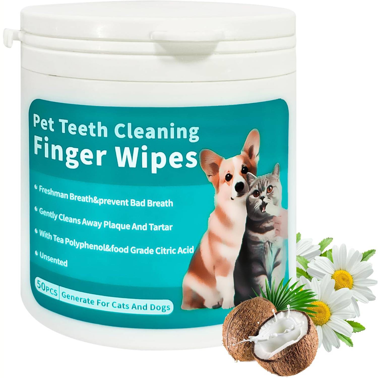 DtopbuyAge - Wipes de nettoyage des dents pour chiens et chats - Image 1