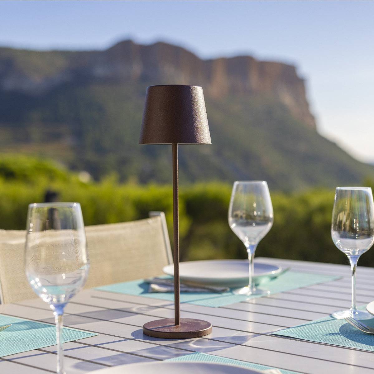 Lumisky - Lampe de table sans fil KELLY Rouille H38cm - Image 3