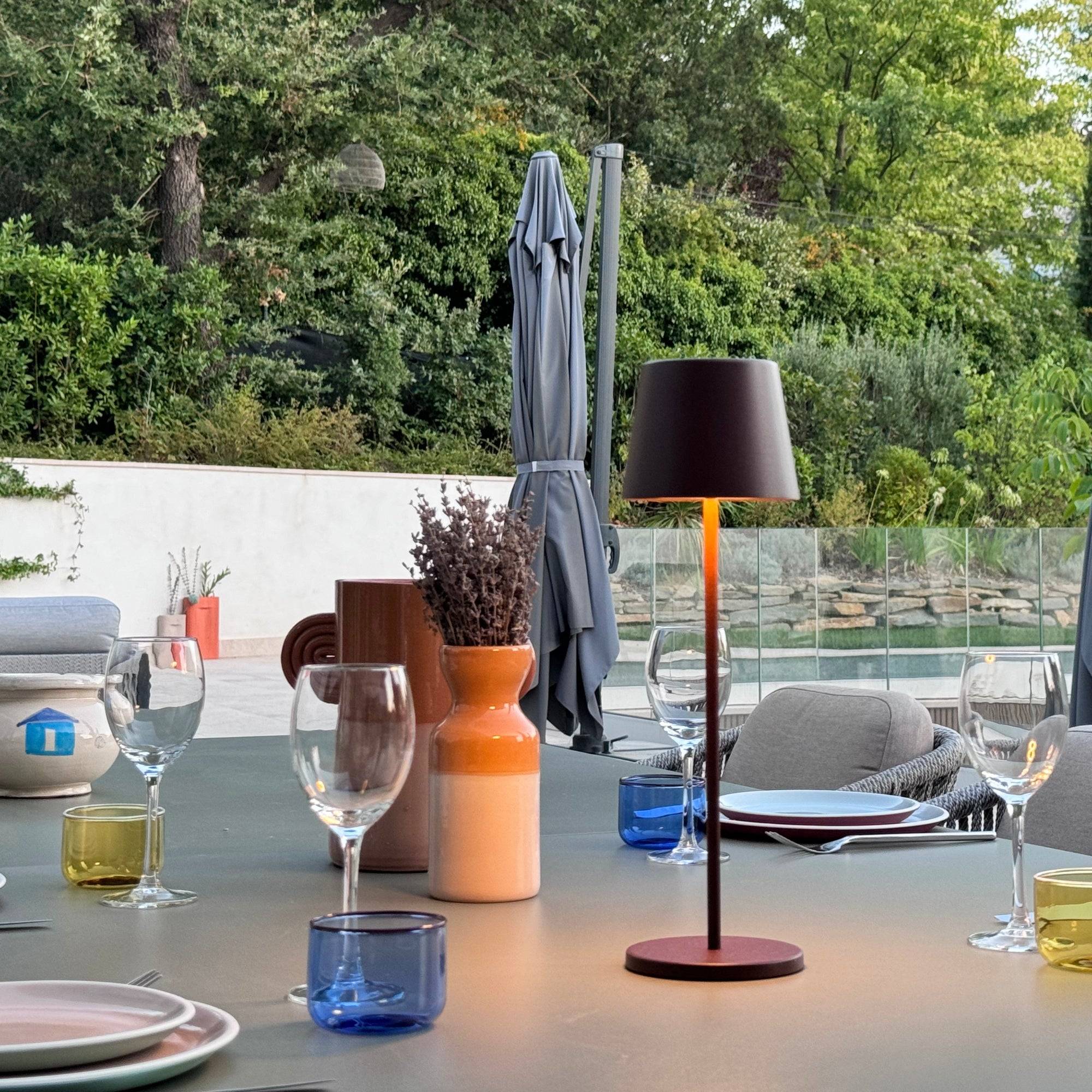 Lumisky - Lampe de table sans fil KELLY Rouille H38cm - Image 6