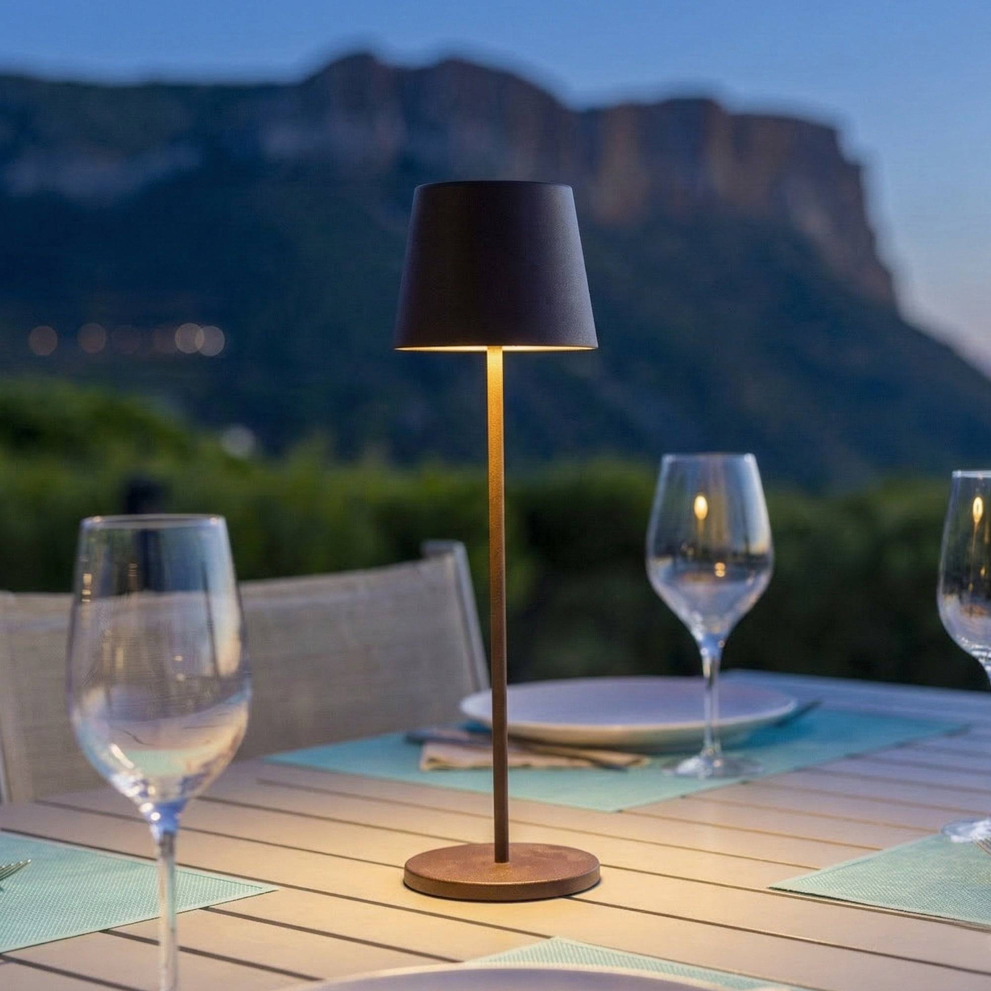 Lumisky - Lampe de table sans fil KELLY Rouille H38cm - Image 2