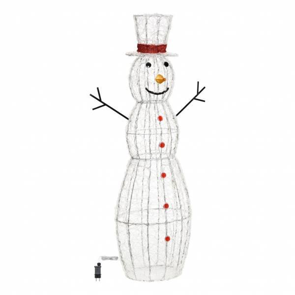 Lotti - Grand Bonhomme de neige lumineux 3D H150cm 320 LED blanc froid 8 jeux lumières IP44 SMART Connect 31V Lotti - Image 3